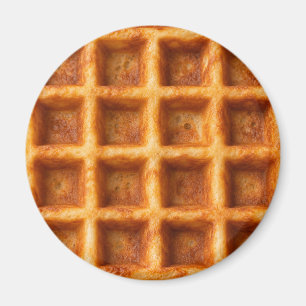 Realistisk Toastad Vaffel Matdesign Magnet