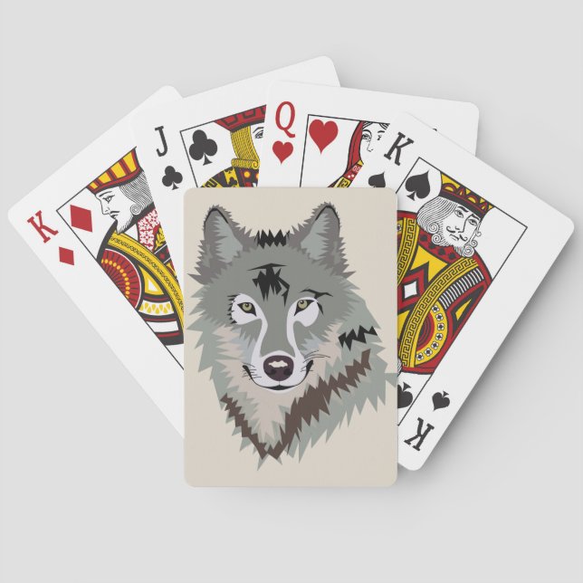 Realistisk Varg Casinokort (Baksidan)