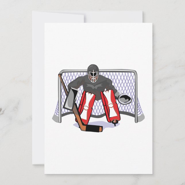realistisk vektorillustration av ishockeygoalie (Framsida)