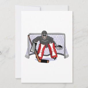 realistisk vektorillustration av ishockeygoalie