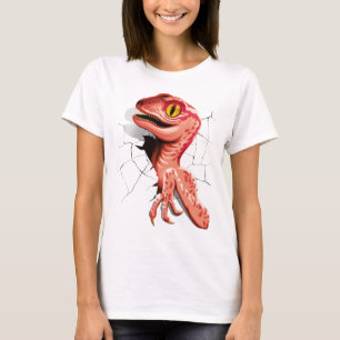 Realistisk Velociraptor Dinosaur Hatching T Shirt