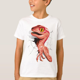 Realistisk Velociraptor Dinosaur Hatching T Shirt