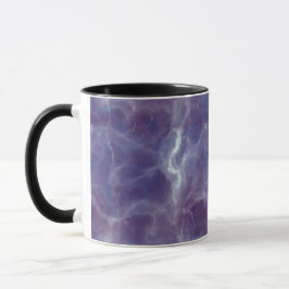Realistisk violett marmordesign mugg