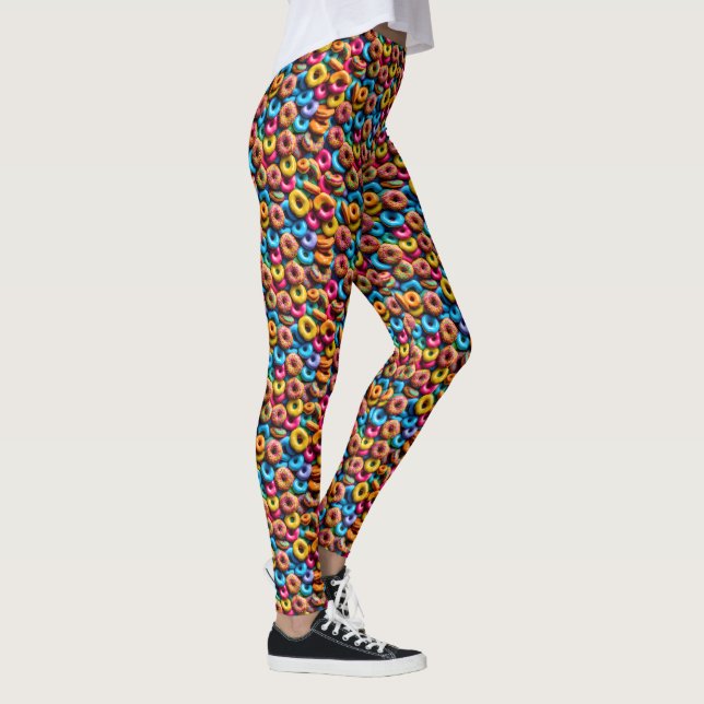 Realistiska donuts leggings (Höger)