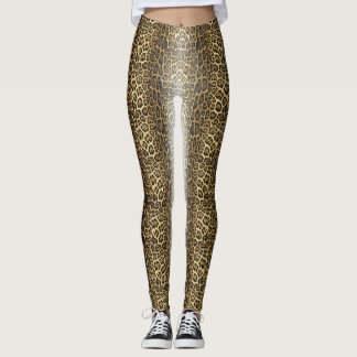 Realistiska leopardleggings leggings