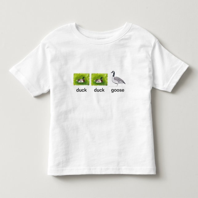Realistiskt Anka Anka Goose Artwork på Tshirts (Framsida)