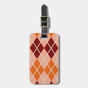 Realistiskt argyle Trasa Bagagebricka