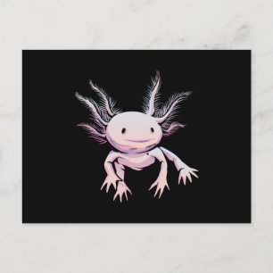 Realistiskt axolotldjur vykort