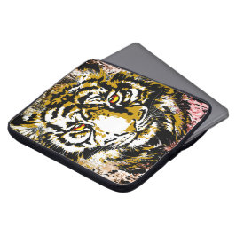 Realistiskt Beige Tiger Head - Bärbar tigerdator F Laptop Fodral
