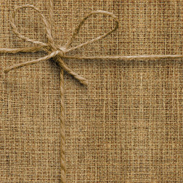 Realistiskt Burlap Struktur enkelt Rustic Light Br Presentpapper