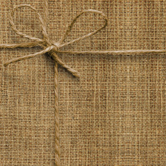 Realistiskt Burlap Struktur enkelt Rustic Light Br Presentpapper