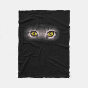 Realistiskt Cat Ögon Kattunge Kattdjur Graphic Art Fleecefilt