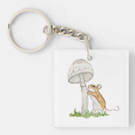 Realistiskt en lustig mus och svamp från fält