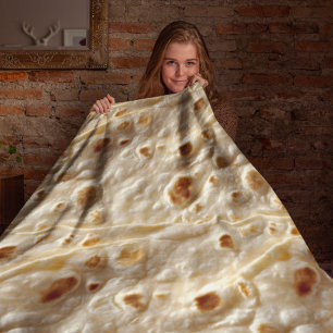 Realistiskt Flour Tortilla Fleecefilt