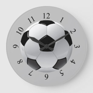 Realistiskt fotbolls-ball stor klocka