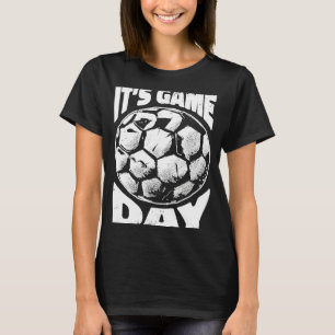 Realistiskt fotbollsstöd för fotbollsspelaren Boll T Shirt