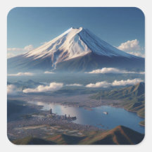 Realistiskt landskap med Mount Fuji Japan Resa