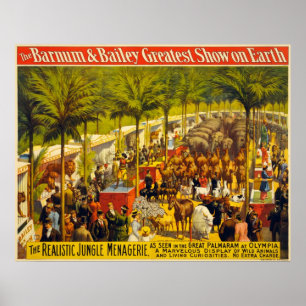 Realistiskt Poster av Jungle Menagerie Circus