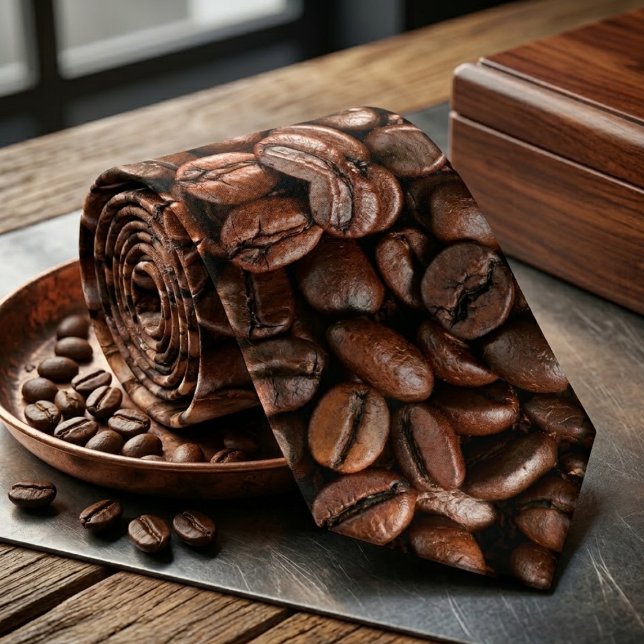 Realistiskt Rostad Kaffe Mönster Slips (Skapare uppladdad)