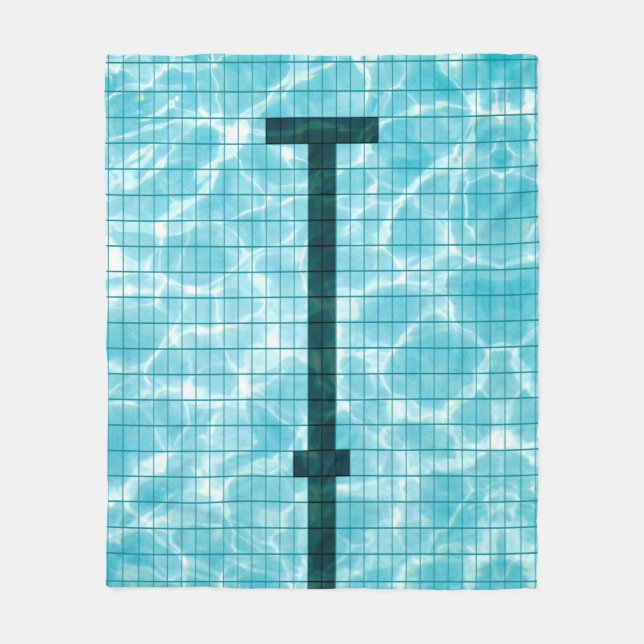 Realistiskt simmande Bassäng Swimmer Bassäng Sport Fleecefilt (Framsidan)