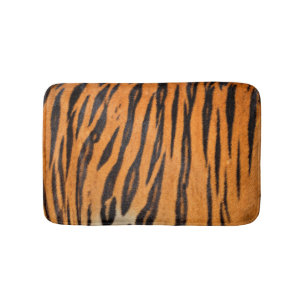 Realistiskt tiger skin struktur. badrumsmatta