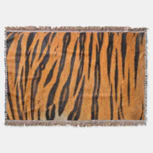 Realistiskt tiger skin struktur. filt