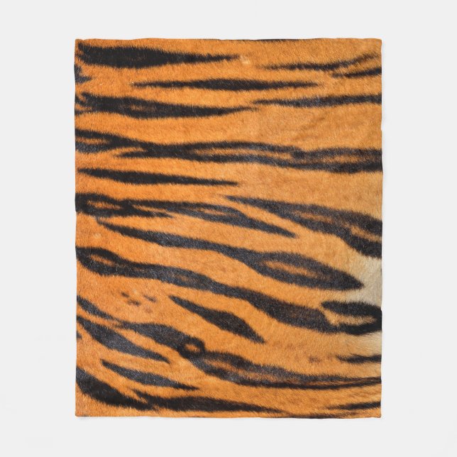Realistiskt tiger skin struktur. fleecefilt (Framsidan)