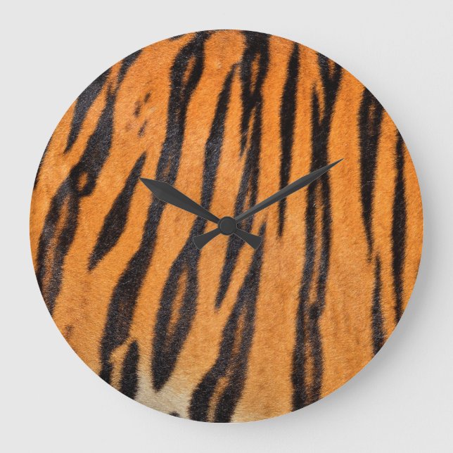 Realistiskt tiger skin struktur. stor klocka (Framsida)