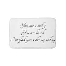 "Realitetbekräftelse" badmatta