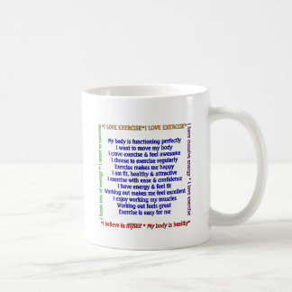 Realiteten övar bekräftelser kaffemugg