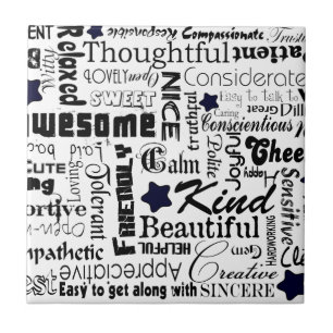Realiteten uttrycker typografi kakelplatta