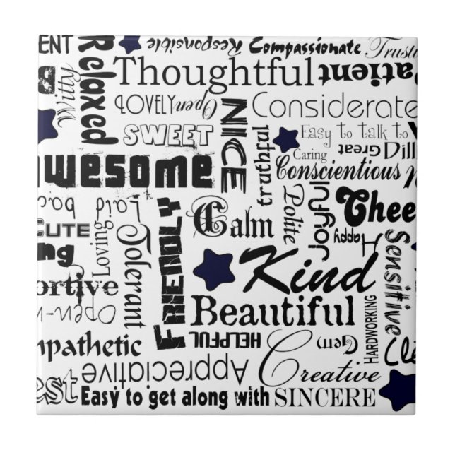 Realiteten uttrycker typografi kakelplatta (Framsidan)