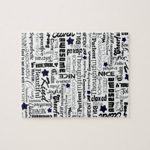 Realiteten uttrycker typografi pussel