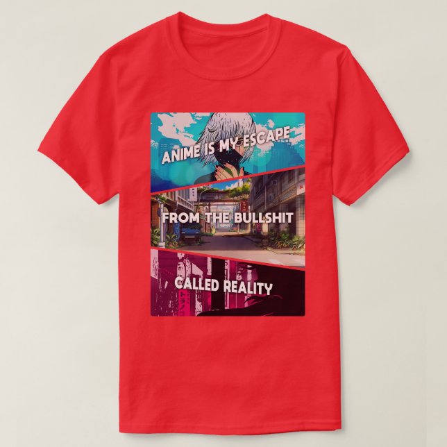 Reality Cosplay Otaku T Shirt (Design framsida)