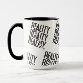 Reality Distortion Typography| Modern Abstrakt Mugg