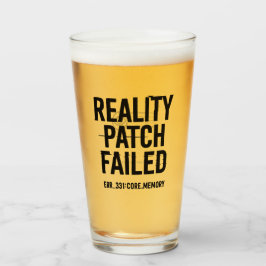 Reality Patch Misslyckades - Glitched Typography Glaskopp