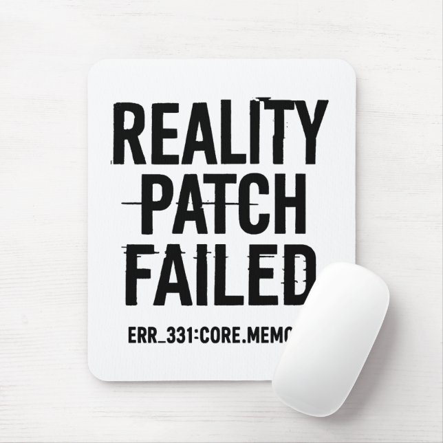 Reality Patch Misslyckades - Glitched Typography Musmatta (Med mus)