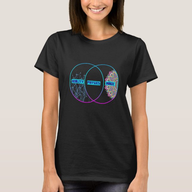 Reality Pysics Magic Quantum Mechanics Science Phy T Shirt (Framsida)