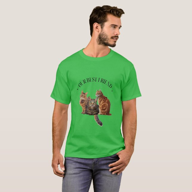 Reality Vår Bästa Vän Grundläggande Svart T-Shirt (Hel framsida)