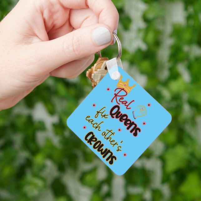Realköer korrigerar varandras Krona Nyckelring (Hand)