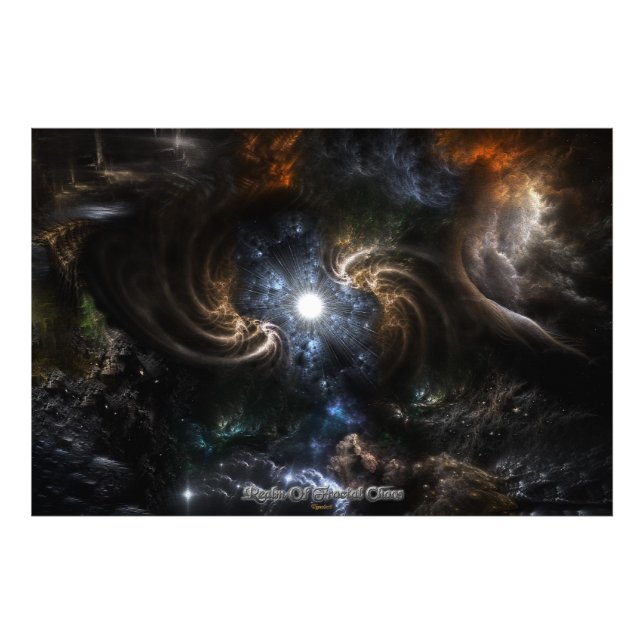 Realm of Fractal Chaos CRTXR Fototryck (Framsidan)