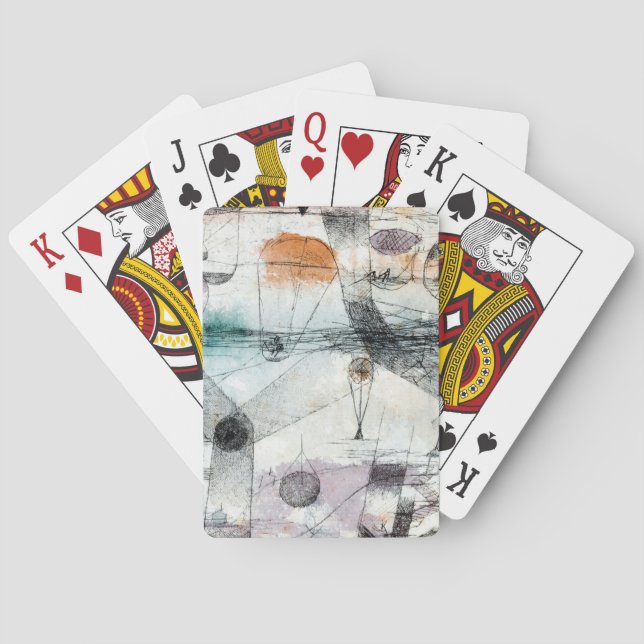 Realm of Luft Paul Klee Abstrakt Expressionist Casinokort (Baksidan)