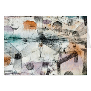 Realm of Luft Paul Klee Abstrakt Expressionist Hälsningskort