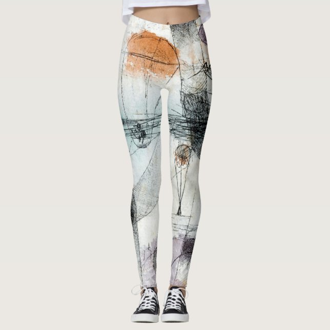 Realm of Luft Paul Klee Abstrakt Expressionist Leggings (Framsida)