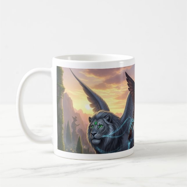 Realmens väktare: Winged Warrior Kaffemugg (Vänster)