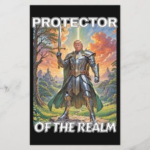 Realms beskyddare - president Trump Flygblad