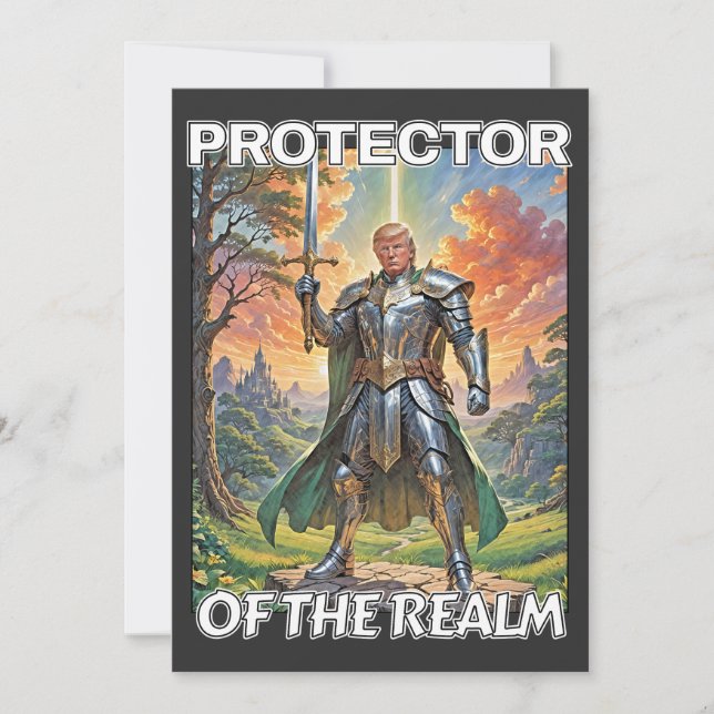 Realms beskyddare - president Trump Inbjudningar (Framsida)