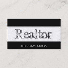Realtor 3D Rand Black Golden Visitkort