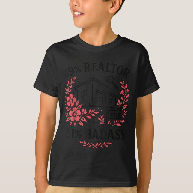 Realtor 49% Realtor 51% Bad  T Shirt (Framsida)