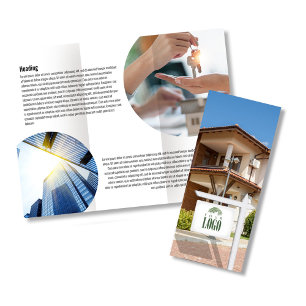 Realtor Add Your Logotyp Business Brochure QR-kod